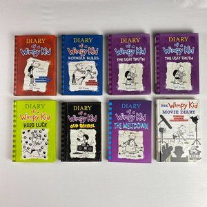 Diary of a Wimpy Kid Lot - 7 Books 1 Free (Books 1,2,5,8,10,13 and Movie Diary)